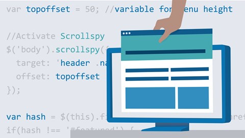 Bootstrap 4 Layouts: Responsive Single-Page Design photo