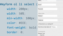 CSS: Styling Forms image